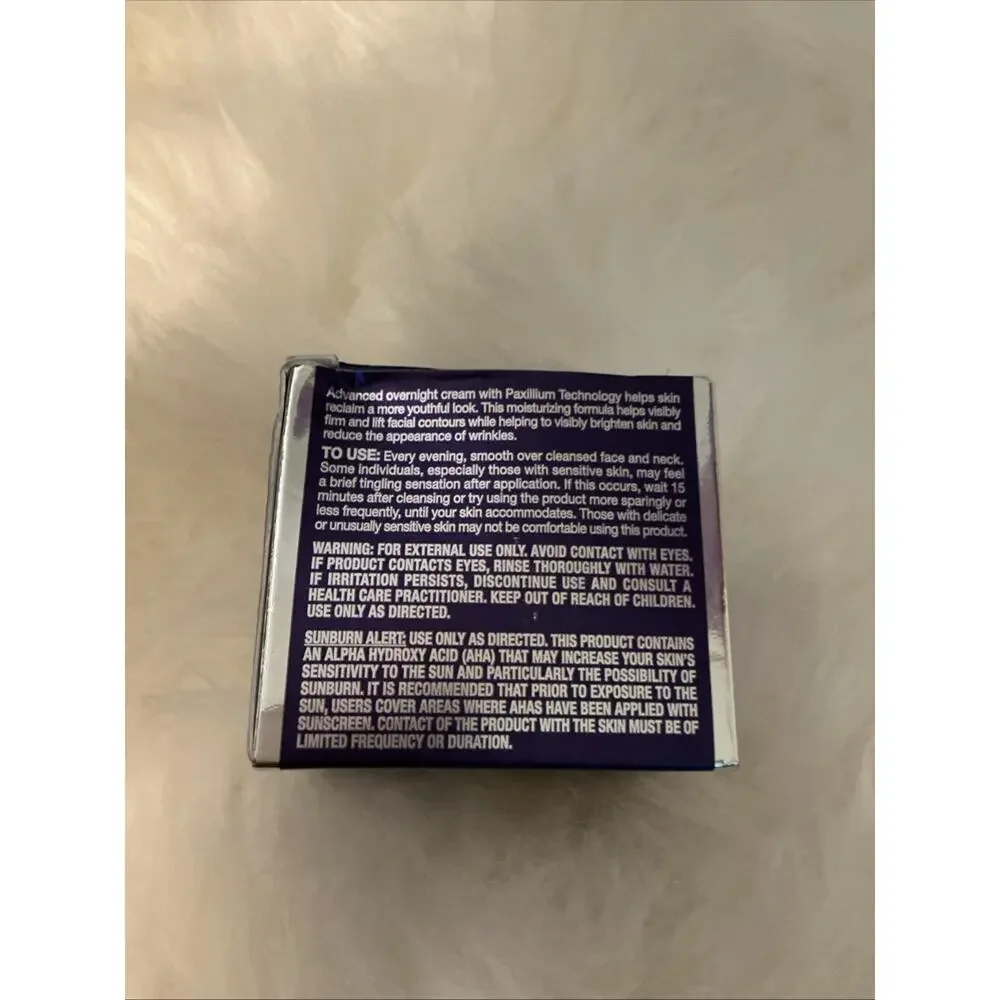 Anew Platinum Night Cream Avon Advanced Overnight Cream New Sealed In Box